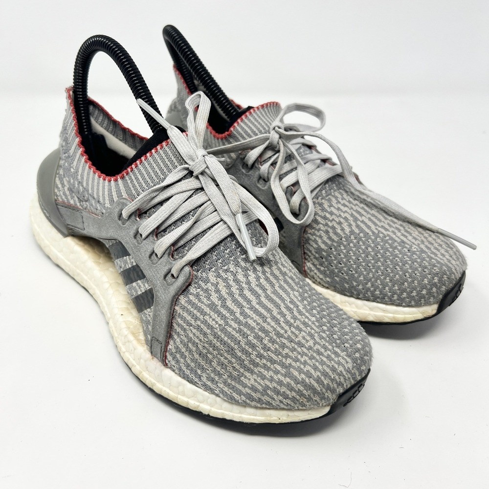 Adidas Womens Size 6 Ultraboost X Running Shoes Trainer Grey Red White BB3434